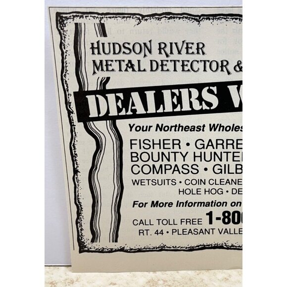 Hudson River Metal Detector Scuba Sales Print Ad Vintage 80s Pleasant Valley NY - Picture 4 of 6